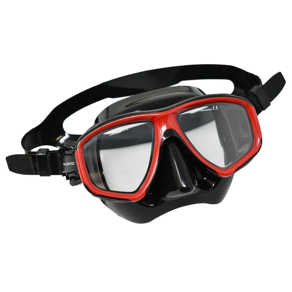 Scuba Black/Red Dive Mask NEARSIGHTED Prescription RX Optical Lenses