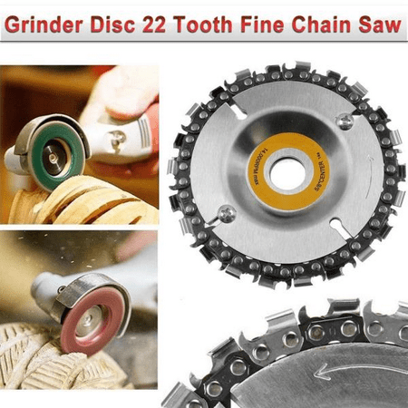 Grinder Disc Tooth Fine Chain Saw 4 Inch Angle Carving Culpting Wood Plastics 103x103x30MM