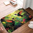 thumbnail image 5 of 1pc Hummingbirds in Tropical Absorbent Non-Slip Bathroom Thickened Flannel Rug Decor,Soft,Quick Drying,Suitable For Indoor/outdoor Use,Bathrooms,Bedrooms,Kitchens,Terrace,Laundry Rooms,16"x24", 5 of 9