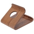 thumbnail image 3 of Wooden Tablet PC Holder, Tablet PC Holder,  Edge Wooden Mobile Phone Stand Simple Design Double-Sided Walnut For Students Birthday Present, 3 of 8