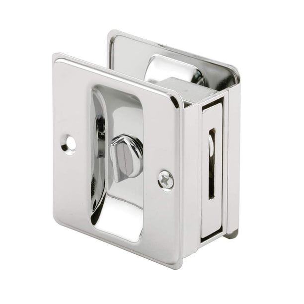 Cerradura de privacidad para puerta corrediza Prime-Line N 6773, cromada