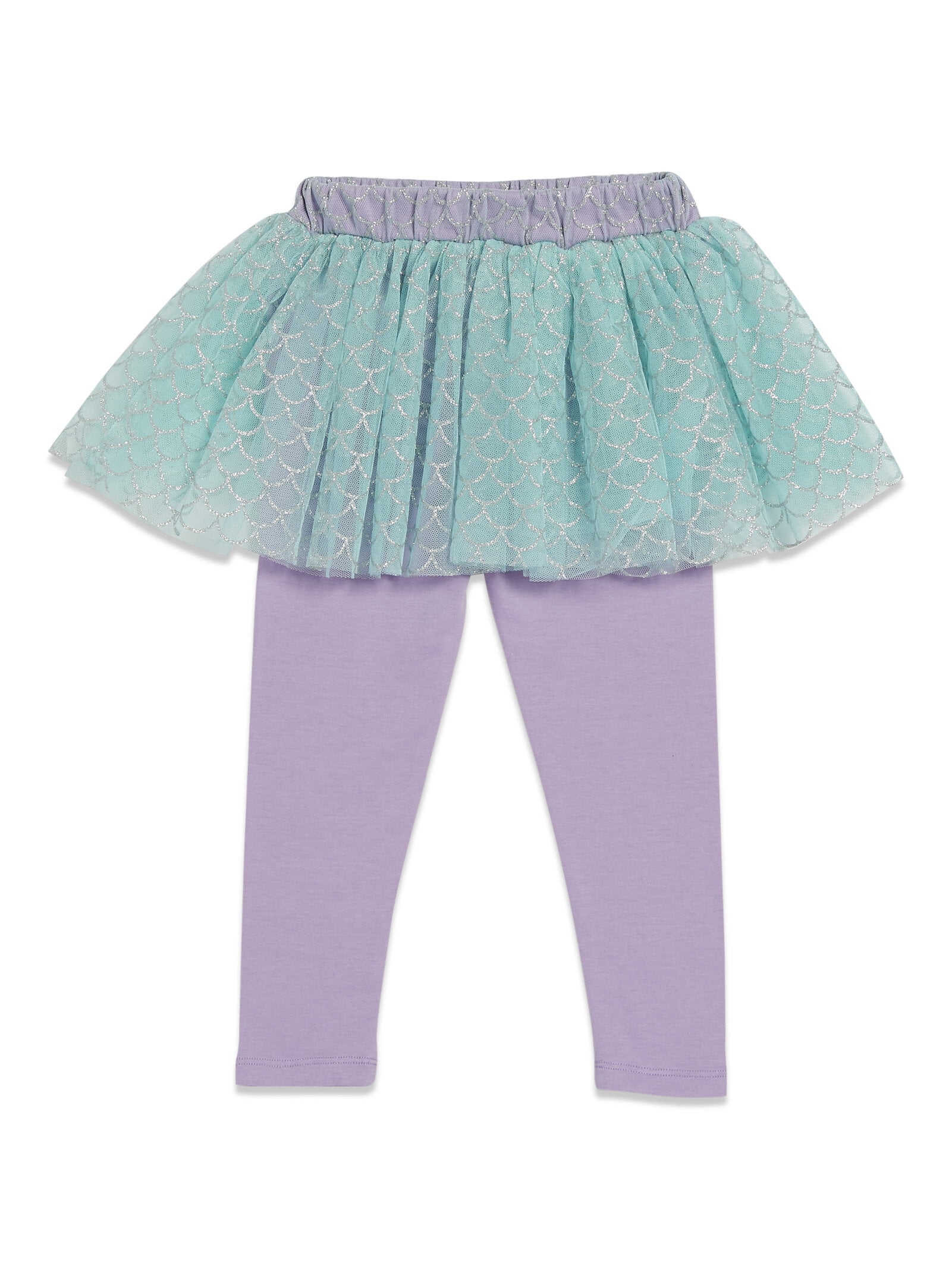 Disney The Little Mermaid Ariel Little Girls T-Shirt Leggings and Headband 3 Piece Outfit Set Toddler to Little Kid