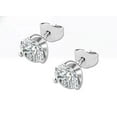 thumbnail image 1 of Silver Moissanite Stud Earrings, 1 of 6