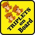thumbnail image 4 of 5in x 5in Three Girls Triplets on Board Sticker, 4 of 5