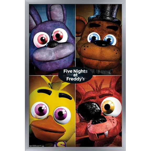 Five Nights at Freddy's - Quad Wall Poster, 14.725" x 22.375", Framed