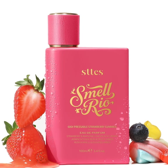 Sttes Smell Rio Perfume 606 Hair Perfume for Women Strawberry, Candy, Vanilla & Marshmallow Gourmand Fragrance Eau de Parfum 100ml 3.4 fl oz