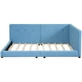 thumbnail image 6 of MODERNLUXE Upholstered Queen Size Daybed, Floor Sofa Bed with USB Ports, Blue, 6 of 8
