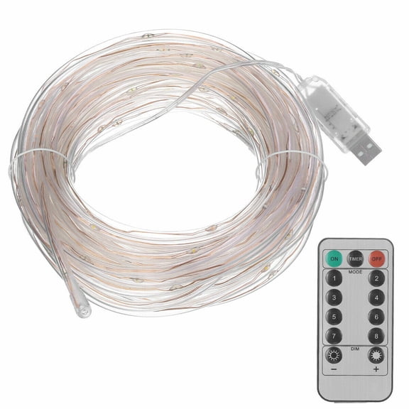 100 LED 33ft /10M Strip Rope Light Tube String Outdoor Garden Party Decoration Lights
