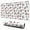 White Cow Heart, variant on Long Mouse Pads for Desk,White Cow Milk Cow Pattern Desk Mats on Top Of Desks, Desk Mouse Pad Extra Large with 3mm Non-Slip Base and Stitched Edge for Gaming,Office,Work,Home 31.5"x11.8"