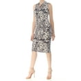 thumbnail image 3 of Rachel Roy Womens Axel Leopard Print Cocktail Dress, Black, Large, 3 of 4