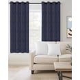 thumbnail image 3 of Blackout Curtains for Bedroom, Blue Yellow Geometric Room Darkening Window Drapes for Living Room, Modern Abstract Art Striped Thermal Insulated Grommet Curtains, 52x96 inch, 2 Panels, 3 of 9