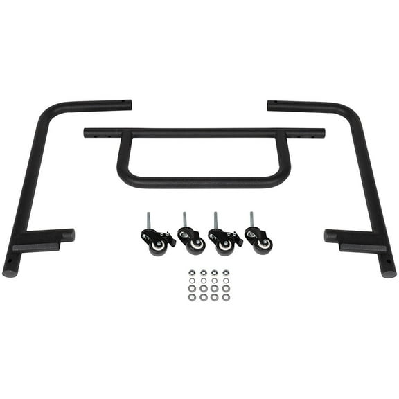 cciyu Hard Top Stand Cart Storage Hard Top Carrier Compatible for 1987-2021 for Jeep Wrangler YJ, TJ, JK and JL Models