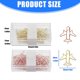 thumbnail image 3 of 50Pcs Aeroplane Shape Paper Clip 38x30mm Metal Paperclips Bookmarks Page Clips for Document Note Card Photo Organization rose, 3 of 4