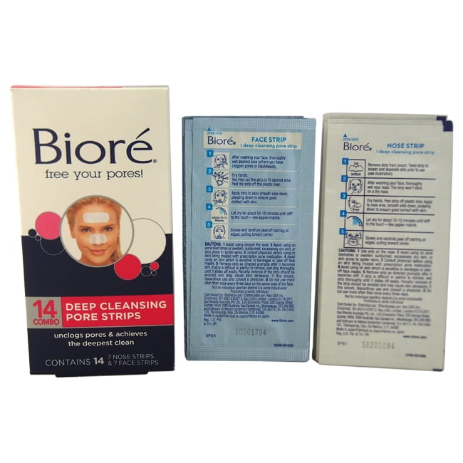 Face & Nose Deep Cleansing Pore Strips by Biore for Unisex 14 Pc 7