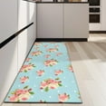 thumbnail image 4 of Pioneer Flower Floral Print Pattern Kitchen Rug Mat,Kitchen Runner Rugs Non Skid Washable,Decorative Kitchen Floor Mats for Kitchen,Sink,Laundry,17"X47", 4 of 5