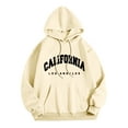 thumbnail image 2 of California Los Angeles Hoodies for Men 2025 Fall Winter Long Sleeve Hooded Sweatshirt with Pockets Pullover Hoody, 2 of 5