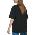 thumbnail image 2 of Calvin Klein Jeans Women's Cotton Tribeca Oversized T-Shirt Black S B4HP, 2 of 7