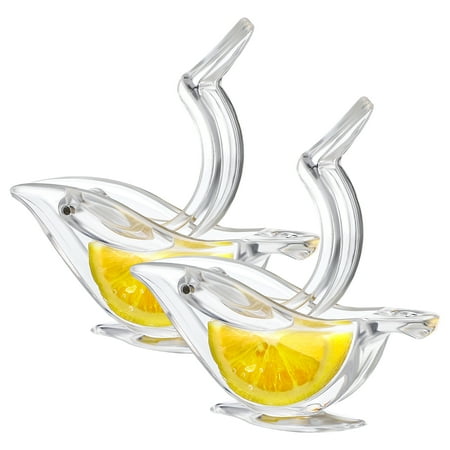 

JUNDALIE 2 Pcs Acrylic Lemon Squeezers Bird Lemon Wedge Squeezer Manual Lemon Squeezer Transparent Juicer Hand Juicer for Orange Lemon Lime Pomegranate
