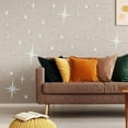 thumbnail image 4 of DefiDgd 42pcs Mirror Wall Star Stickers,Acrylic Flexible Mirror Sheets Wall Decals Decor Removable Wall Sticker for Ceiling Home Bedroom Living Room s Room Decor(Silver), 4 of 6