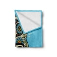 thumbnail image 2 of Sugar Skull Soft Flannel Fleece Blanket, Folkloric Penguin Illustration Dead Skeleton Animal with Colorful Floral Motifs, Cozy Plush for Indoor and Outdoor Use, 70" x 90", Multicolor, by Ambesonne, 2 of 6