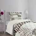 thumbnail image 3 of Ambesonne Retro Quilted Bedspread Set 2 Pcs, Patchwork Style, Twin Size, Multicolor, 3 of 5