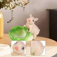 thumbnail image 6 of Pig Figurine Jewelry Storage Desktop Ornament with Large 9 Inch Size for Bedroom Vanity Living Room Home Accent, 6 of 9