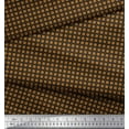 thumbnail image 3 of Soimoi Black Cotton Duck Fabric Square Geometric Printed Craft Fabric by the Yard 42 Inch Wide, 3 of 3