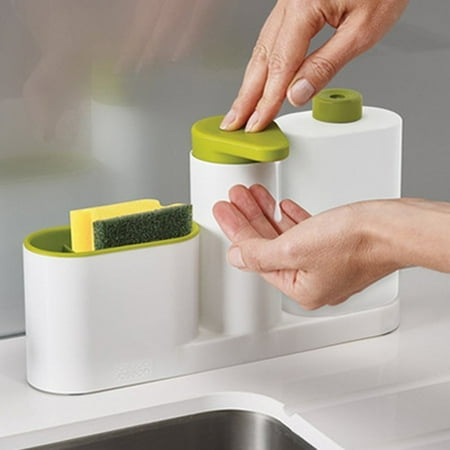 Smarit 3 In 1 Set Kitchen Bathroom Sink Caddy Organizer Holder Smarit 3 In 1 Set Kitchen Bathroom Sink Caddy Organizer Holder Soap Dispenser Pump