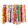 thumbnail image 1 of Collar de flores tropicales de Lei hawaiano perfecl colorido 36 piezas, 1 of 8