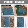 thumbnail image 4 of KAKOWELY board 3pcs Cutting Board For Crafts Cutting Mat For Sewing Plastic Cutting Mat Fabric Cutting Mat Cutting Mat Versatile A5 Double-Sided Cutting Mat For Crafts, 4 of 5