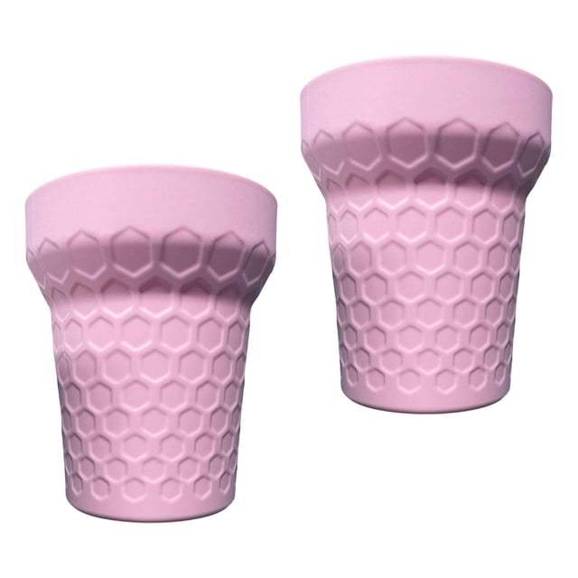 2 Fundas de Silicona para Vaso, Funda de Silicona para Vaso, 40 , Ligeras, Resistentes Al Desgaste, Antideslizantes, de Color Rosa