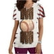 thumbnail image 2 of Blusa elegante de manga corta con cuello en V para mujer, blusa de bolsillo con estampado de uniforme de trabajo OAVQHLG3B Store  lin121212, 2 of 5