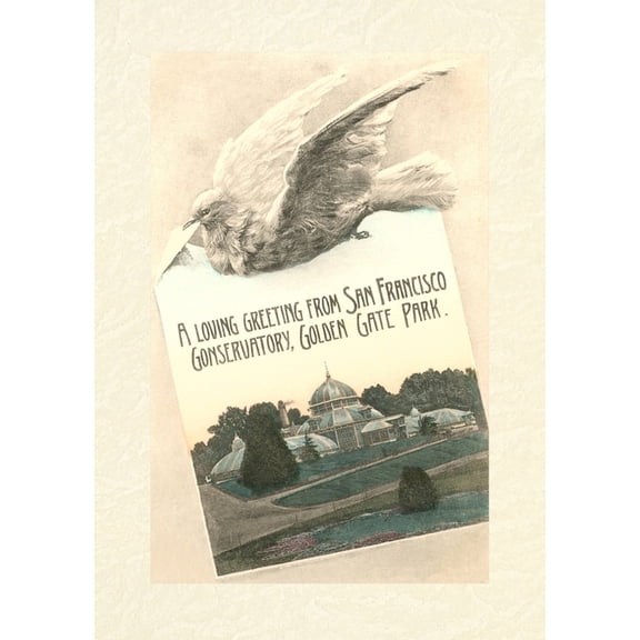 Vintage Lined Notebook Carrier Pigeon, Greeting from San Francisco, California, (Paperback)