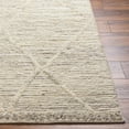 thumbnail image 4 of Hauteloom Aysu Wool Living Room, Bedroom Area Rug - Bohemian, Transitional - High Pile - Bone, Driftwood, Multi Brown - 18" x 18" Sample, 4 of 11