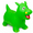 Dragon, variant on Waddle Inflatable Hopping Animal, Kids and Toddlers Age 2 and up, With Pump, Green Dragon