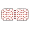 thumbnail image 4 of Picia Hand Drawn Strawberry 2 Piece Car Windshield Sun Shade Foldable | Foldable Sun Shield for Front Window Blocks UV Rays and Keeps Your Vehicle Cool-Small, 4 of 7