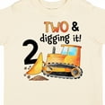 thumbnail image 4 of Inktastic Two and Digging It Bulldozer 2nd Birthday Boys or Girls Toddler T-Shirt, 4 of 5