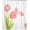 Pink Tulip, variant on Shower Curtain Gray Rusty and Weathered Corrugated Waterproof Machine Washable Fabric Bathroom Decor Bath Curtains with Plastic hookss 72 x 72 Inches