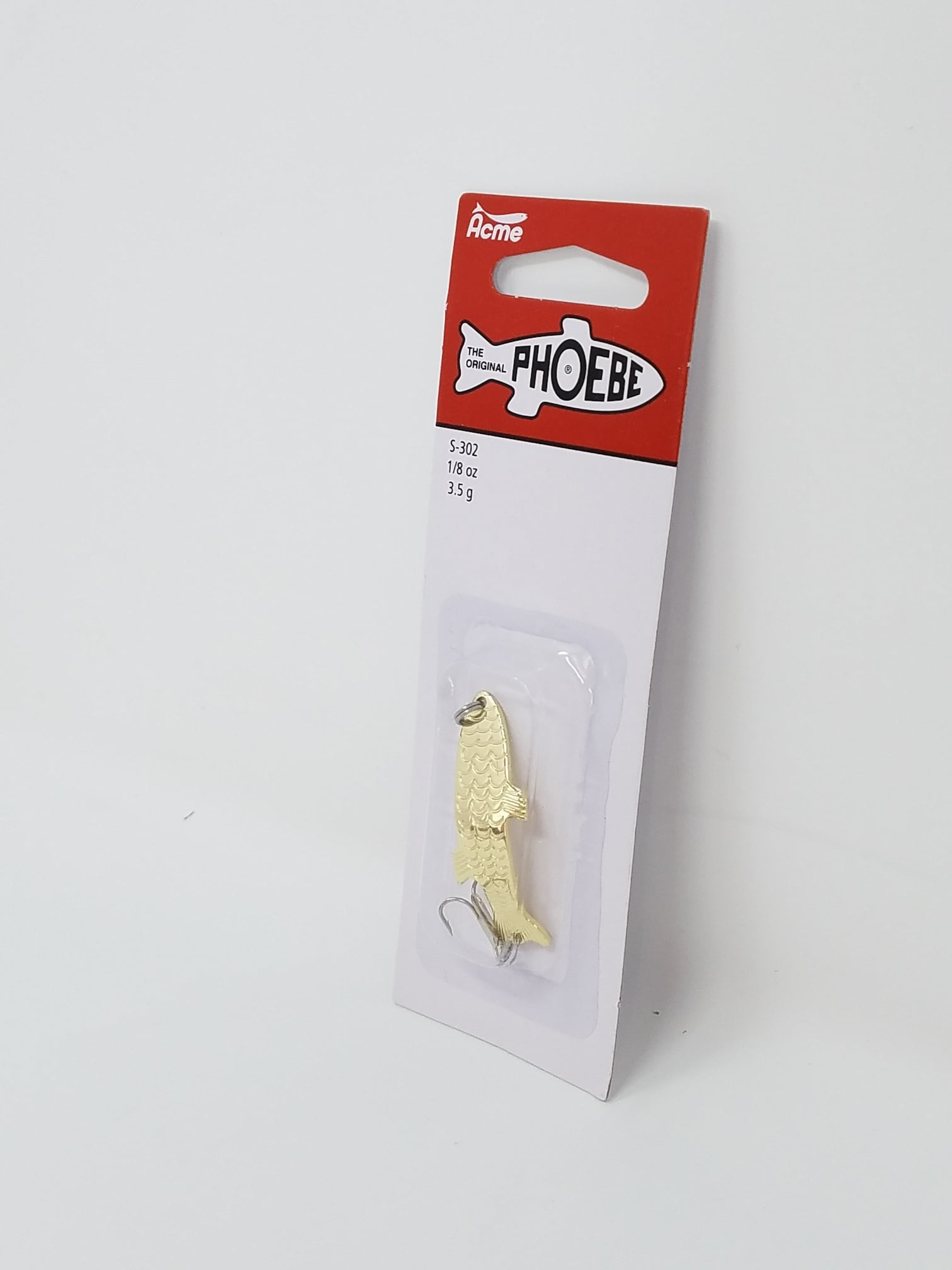 (2 pack) Acme Tackle Phoebe, Fishing Lure Spoon, 1/8 oz., Gold