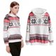 thumbnail image 3 of Otoño Invierno Mujer Sudaderas Con Capucha Manga Larga Estampado De Copos De Nieve Jersey De Bolsillo (S) Likrtyny Mujer, 3 of 6