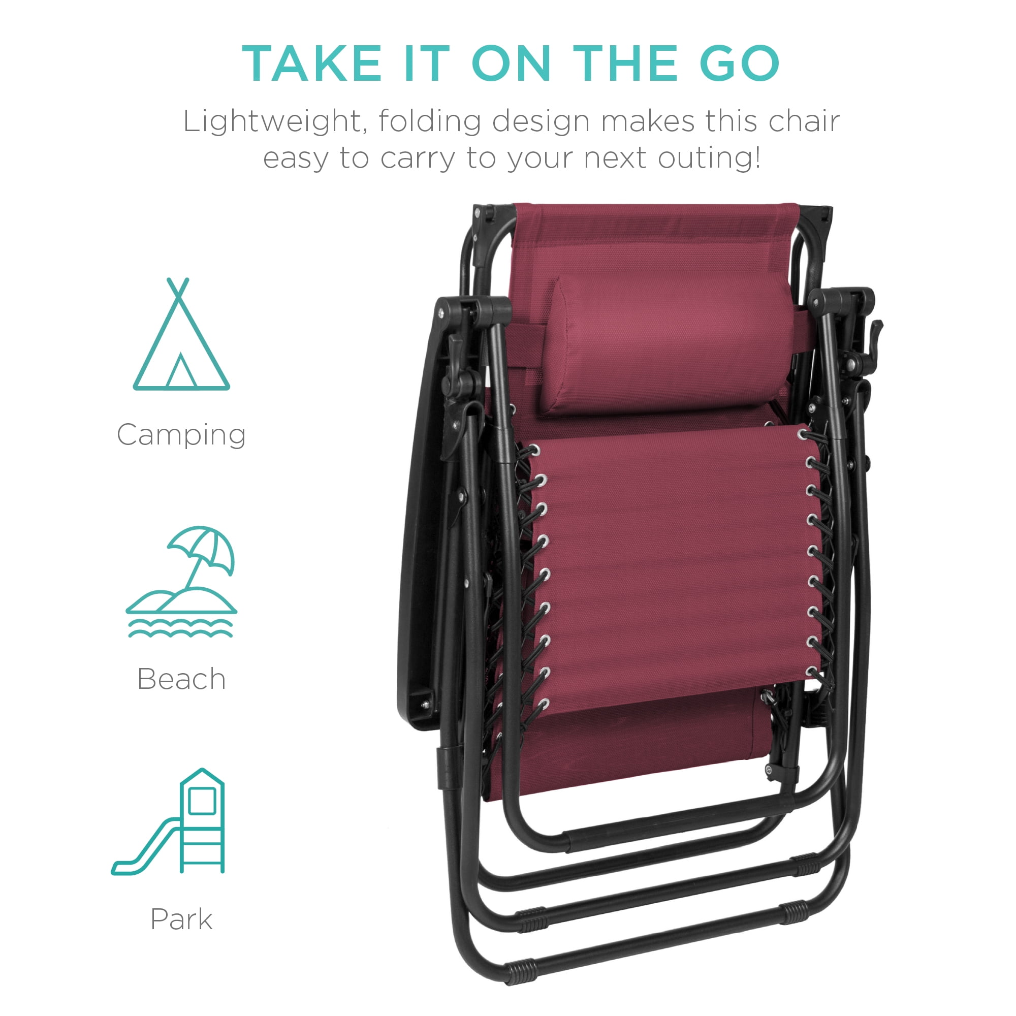 Patio Chairs, Swings & Benches Best Choice Products Folding Zero