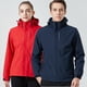 thumbnail image 2 of Chaquetas para mujer y hombre, cortavientos impermeable, abrigos para acampar, escalar, senderismo al aire libre, Color sólido, ropa de abrigo Unisex para primavera y otoño, 2 of 5