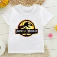 thumbnail image 3 of Camiseta de Jurassic Park para niños, ropa de dinosaurios para niños y niñas, camisetas de algodón, camisetas de verano, 3 of 5