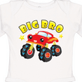 thumbnail image 4 of Inktastic Monster Truck Big Bro Boys Long Sleeve Baby Bodysuit, 4 of 5