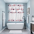 thumbnail image 3 of Red Blue Star 4th of July Kitchen Curtains Sets for Windows 36 Inch Length, Independence Day Fireworks Rod Pocket Window Treatments Tier Curtains and Valances Set for Bedroom/Bathroom, 3 of 8