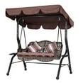 thumbnail image 2 of Waterproof Outdoor Swing Awning Canopy Set for Garden Bench, 2 of 5
