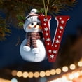 thumbnail image 4 of Adornos Navideños con Letras 2025, Colgante de Ciervo Navideño, Decoración de Madera para Mesa, Adornos Personalizados, 4 of 6