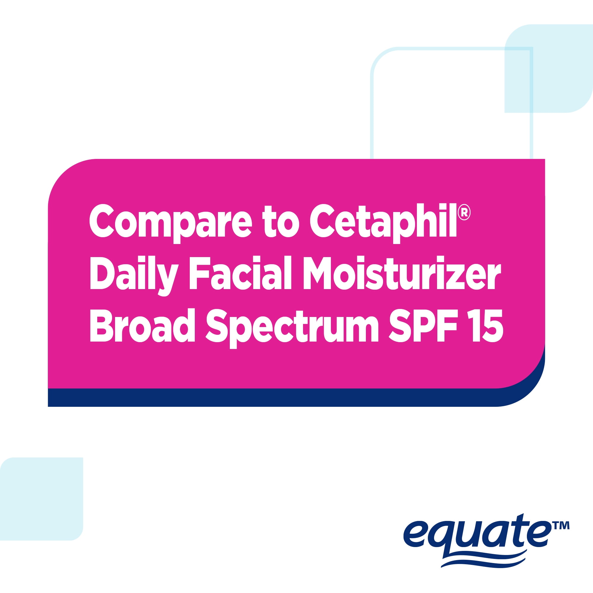 Equate Daily Moisturizer with Broad Spectrum SPF 15, 4 fl oz