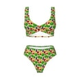 thumbnail image 4 of Daiia Vegetable Women's Bikini Set Two Piece Swimsuit High Waisted Bikini Adjustable Straps Bikini Perfect for Beach, Pool, and Summer Vacation-Small, 4 of 9