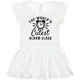 thumbnail image 3 of Inktastic The Worlds Cutest Alarm Clock Girls Toddler Dress, 3 of 5